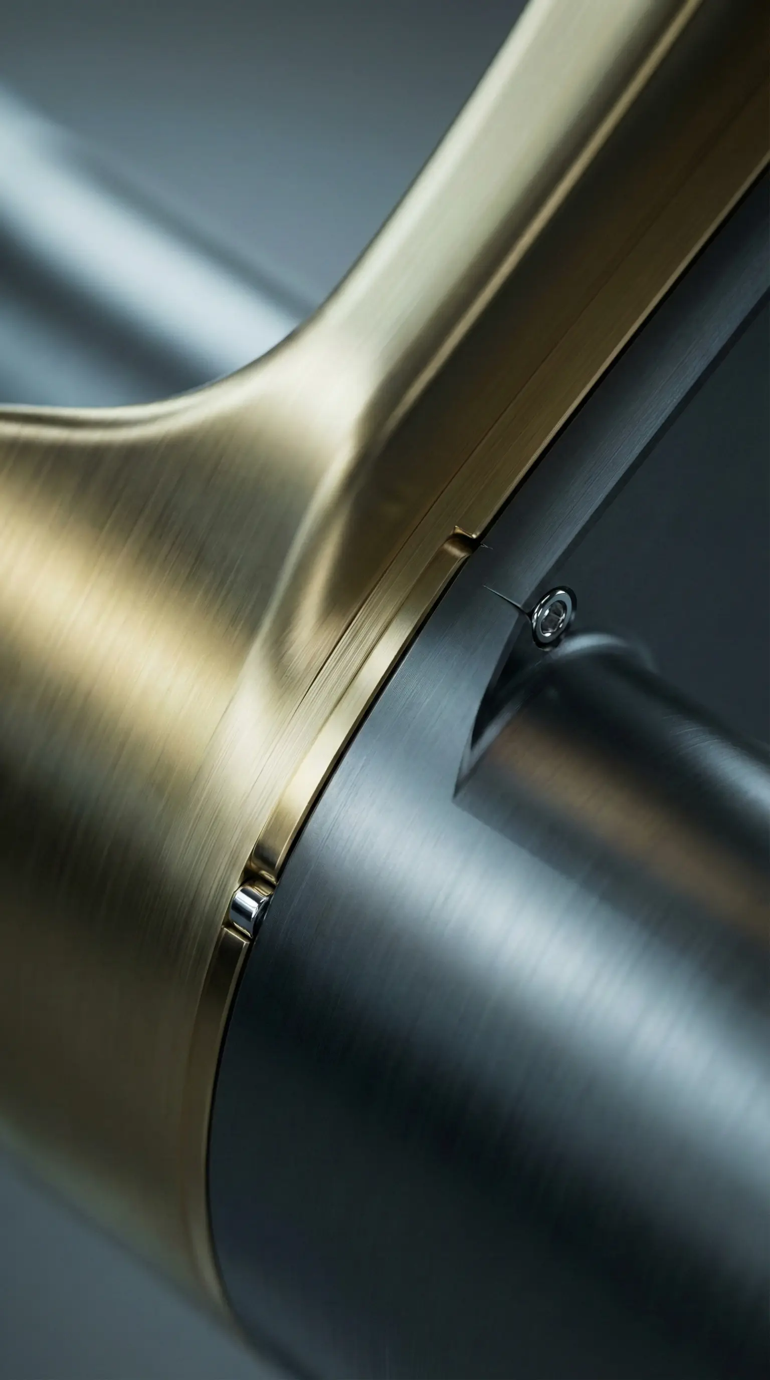 Szczotkowana stal i złoto